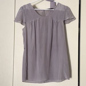 Banana Republic 100% silk blouse with tie waist.